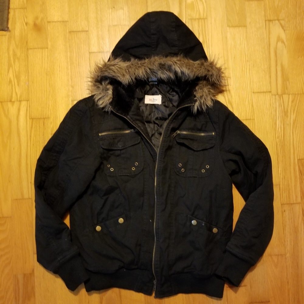 John Baner Faux Fur Trimmed Hooded Jacket
